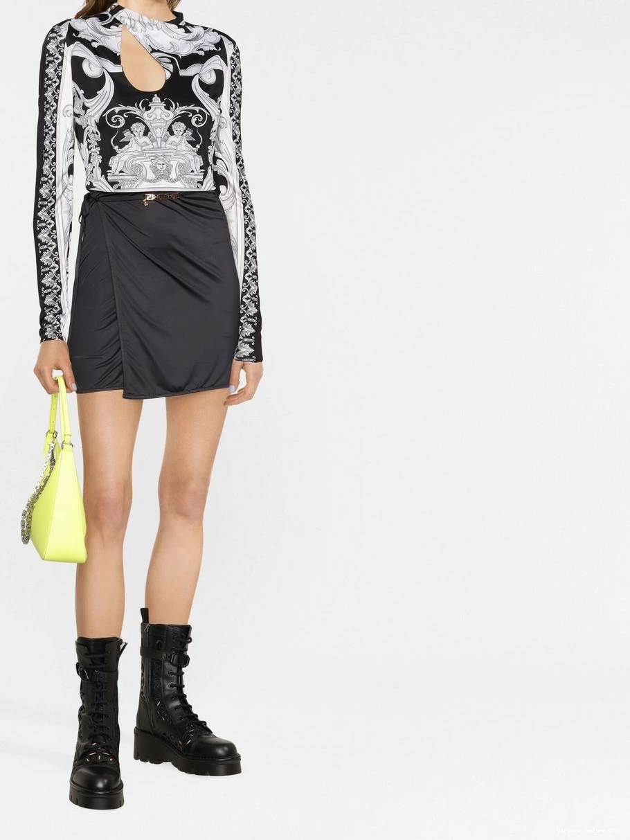 Affordable Women Barocco-print top Versace crop 0405